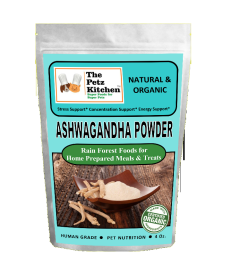 Ashwagandha Powder - Stress, Concentration & Energy Support*  The Petz Kitchen Dogs Cats (size: 4 oz)