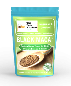 Black Maca - Cognitive Energy & Fertility Support* The Petz Kitchen - Organic & Human Grade Ingredients For Home Prepared Meals & Treats (size: 8 OZ.)