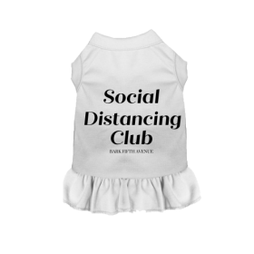 Anti Social Distancing Club (Color: White, size: small)