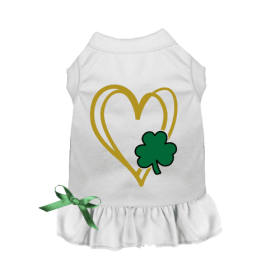 Shamrock Heart (Color: White, size: X Large)