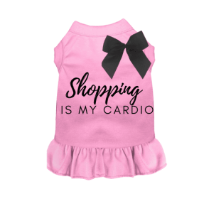 Shopping is My Cardio (Color: Pink, size: small)