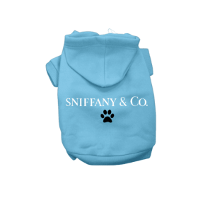 Sniff & Co. Hoodie (Color: Blue, size: large)