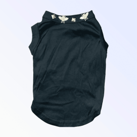 Studded Bee Tee (Color: black, size: small)