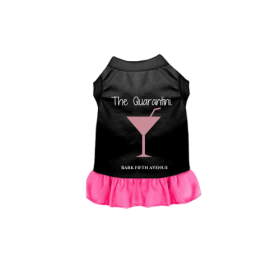 The Quarantini (Color: Black with Pink, size: medium)