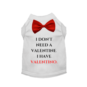 Valentine or Valentino (Color: White, size: X Large)