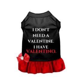 Valentine or Valentino (Color: BLACK AND RED, size: medium)