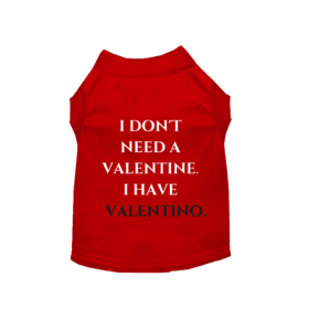 Valentine or Valentino (Color: Red, size: X Small)