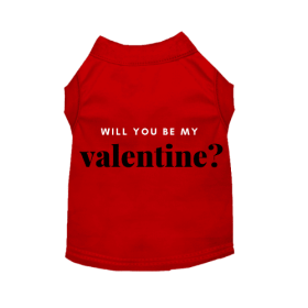 Will You Be My Valentine (Color: Red, size: small)