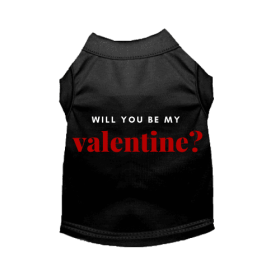 Will You Be My Valentine (Color: black, size: X Small)