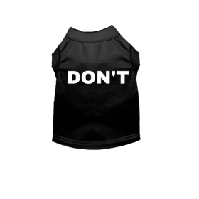 DON'T (Color: black, size: X Small)