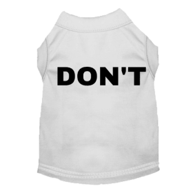 DON'T (Color: White, size: small)