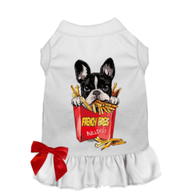 Frenchie- Fries (Color: White, size: X Small)