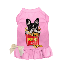 Frenchie- Fries (Color: Pink, size: X Small)