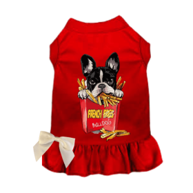 Frenchie- Fries (Color: Red, size: X Small)