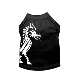 Hairmes Dragon Tee (Color: black, size: X Small)