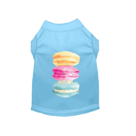 It's A Macaroon Summer- Dog Shirt (Color: Blue, size: small)