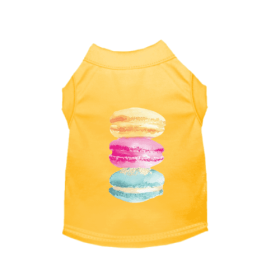 It's A Macaroon Summer- Dog Shirt (Color: yellow, size: X Small)