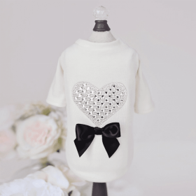 Oh My Heart Tee (Color: IVORY, size: XXS)