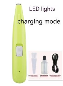 Pet Hair Clipper Pet Hair Shaver Electric Clipper Pet Shaver (Option: Green Aluminum Battery-FC 2020C)